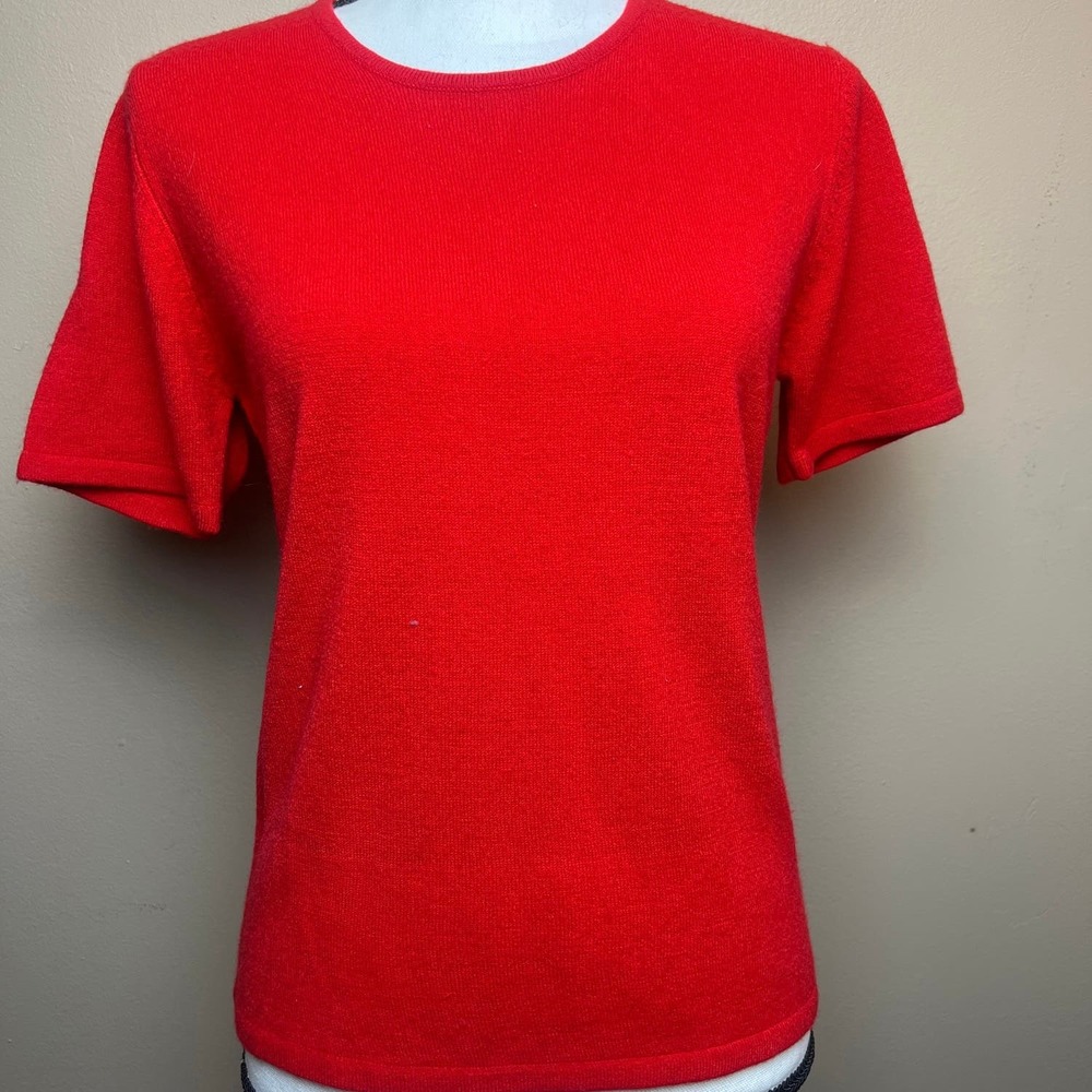 Isabella & Giovanni Red sweater  short  sleeve  size M